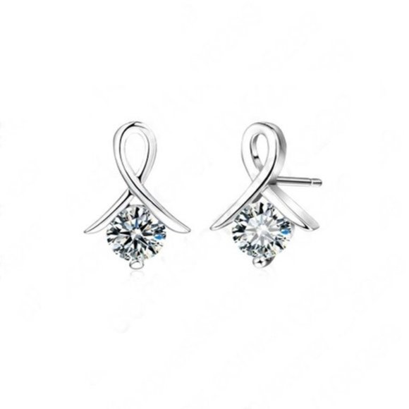 💎 Infinity 925 Sterling Silver Earrings And Necklace Set Bundle - Picture 7 of 7